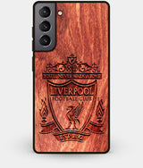 Best Wood Liverpool F.C. Galaxy S21 Case - Custom Engraved Cover - Engraved In Nature