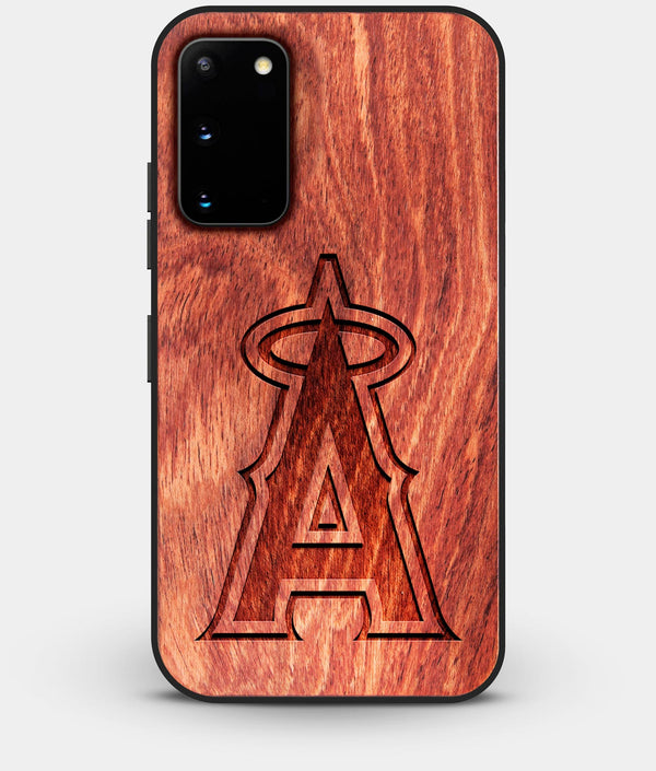 Best Wood Los Angeles Angels Galaxy S20 FE Case - Custom Engraved Cover - Engraved In Nature