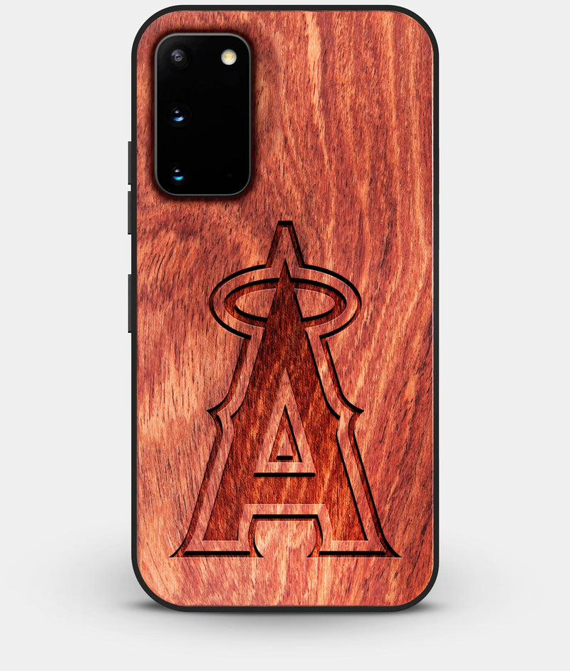 Best Wood Los Angeles Angels Galaxy S20 FE Case - Custom Engraved Cover - Engraved In Nature