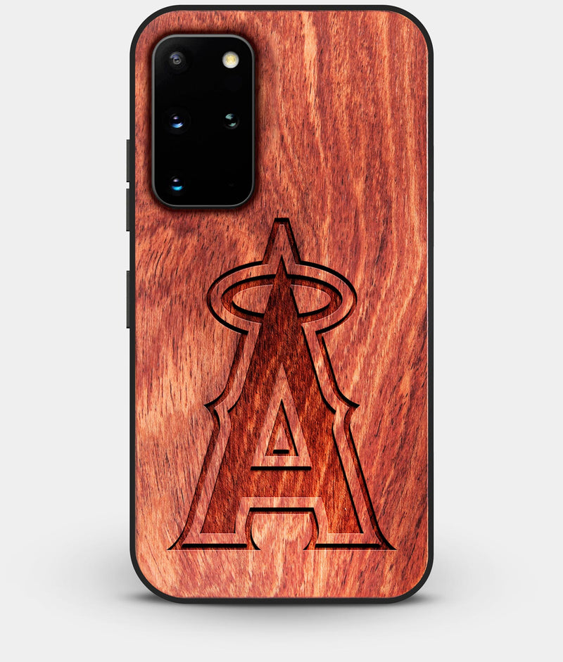 Best Custom Engraved Wood Los Angeles Angels Galaxy S20 Plus Case - Engraved In Nature