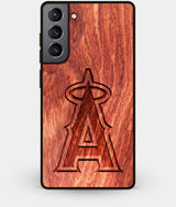 Best Wood Los Angeles Angels Galaxy S21 Case - Custom Engraved Cover - Engraved In Nature