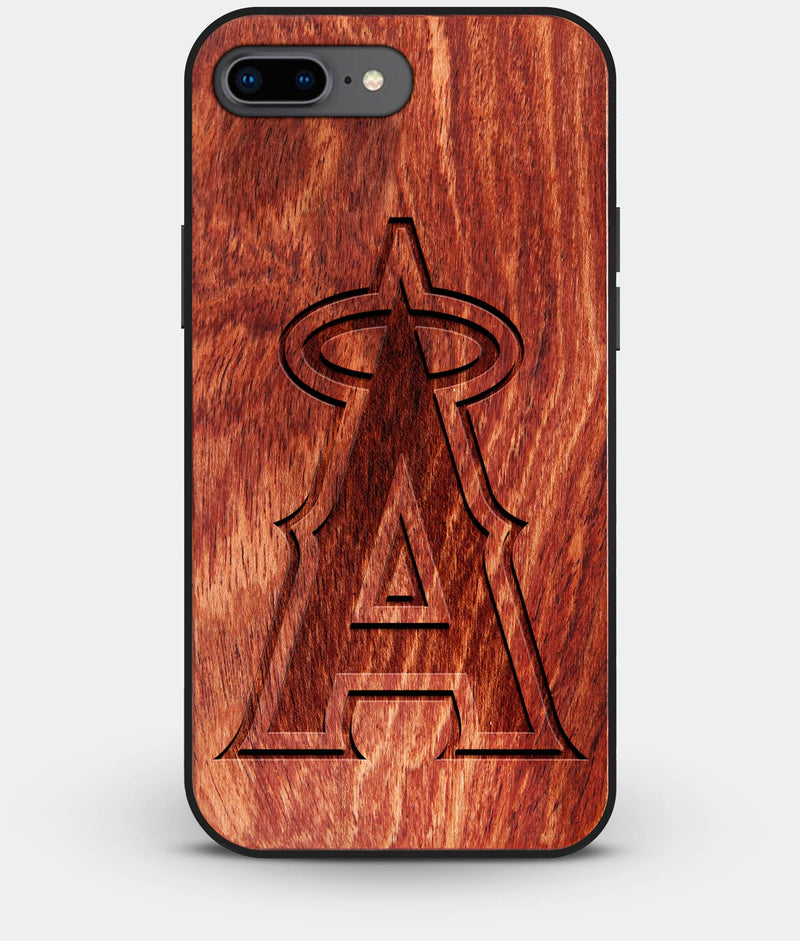 Best Custom Engraved Wood Los Angeles Angels iPhone 8 Plus Case - Engraved In Nature