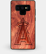 Best Custom Engraved Wood Los Angeles Angels Note 9 Case - Engraved In Nature