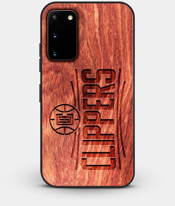 Best Wood Los Angeles Clippers Galaxy S20 FE Case - Custom Engraved Cover - Engraved In Nature