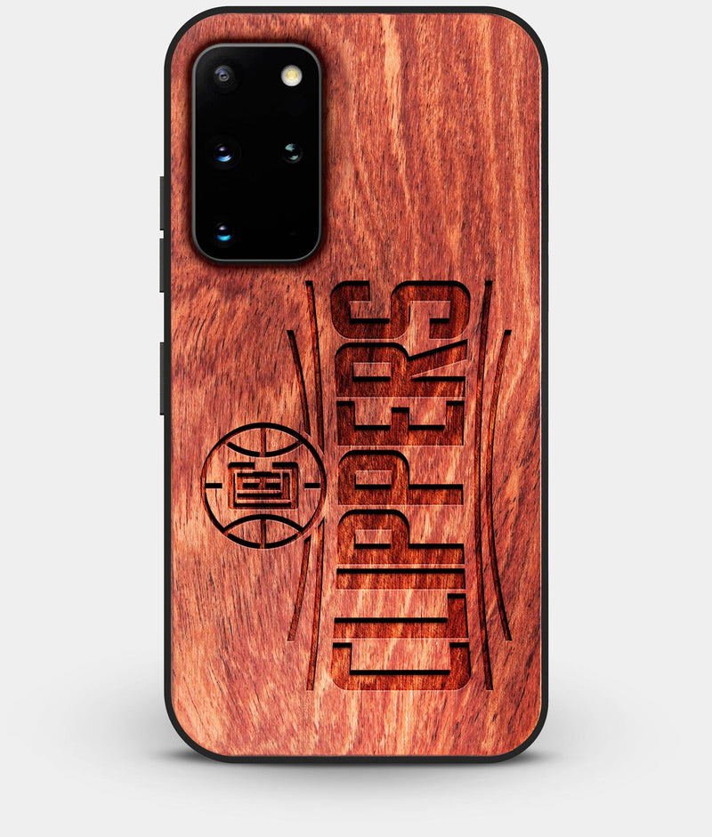 Best Custom Engraved Wood Los Angeles Clippers Galaxy S20 Plus Case - Engraved In Nature