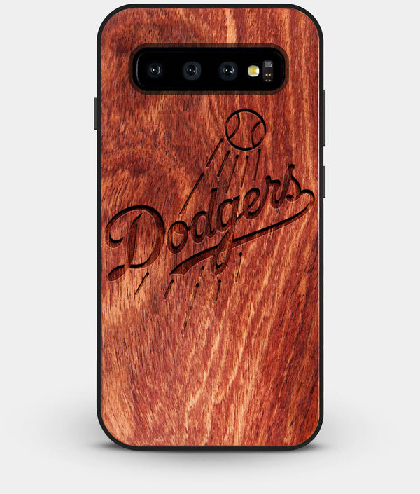 Best Custom Engraved Wood Los Angeles Dodgers Galaxy S10 Case - Engraved In Nature