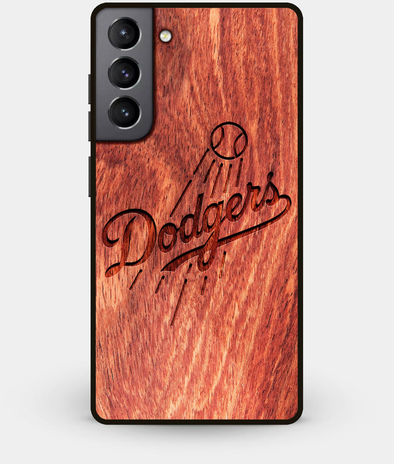Best Wood Los Angeles Dodgers Galaxy S21 Case - Custom Engraved Cover - Engraved In Nature