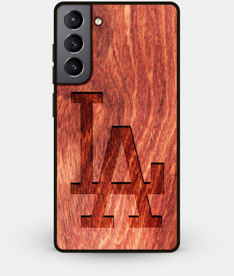 Best Wood Los Angeles Dodgers Galaxy S21 Plus Case - Custom Engraved Cover - CoverClassic - Engraved In Nature
