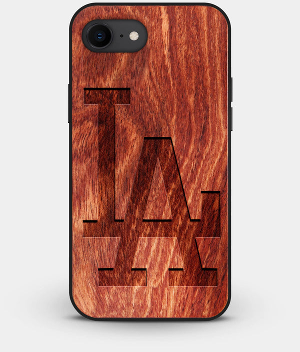 Best Custom Engraved Wood Los Angeles Dodgers iPhone 8 Case Classic - Engraved In Nature