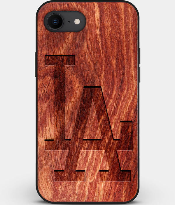 Best Custom Engraved Wood Los Angeles Dodgers iPhone SE Case Classic - Engraved In Nature