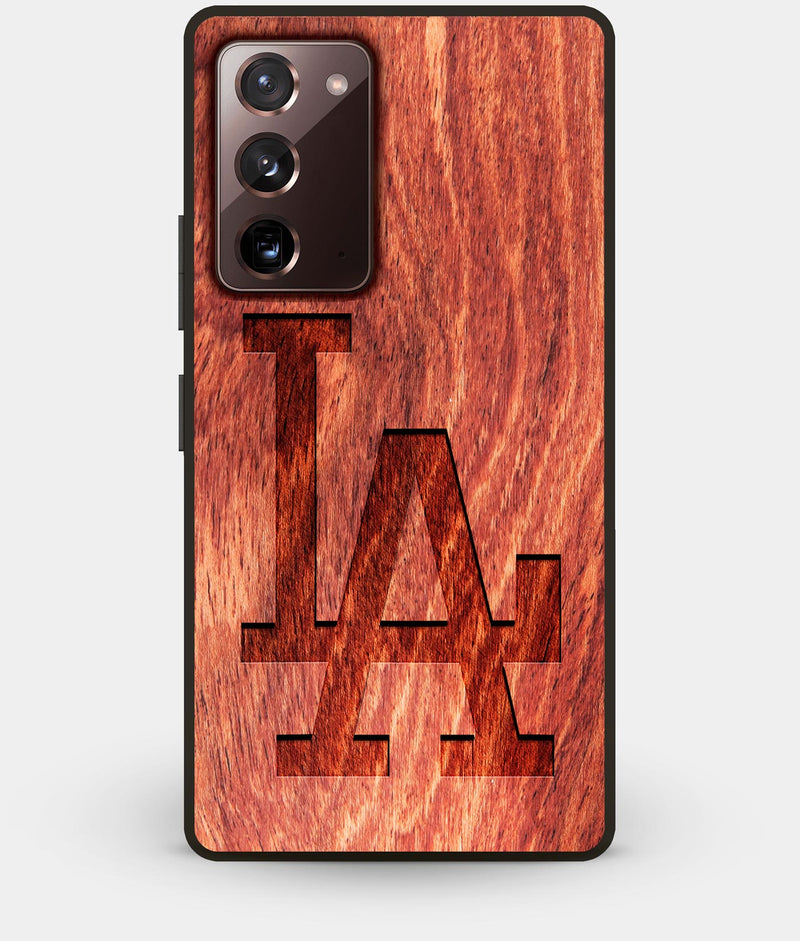Best Custom Engraved Wood Los Angeles Dodgers Note 20 Case Classic - Engraved In Nature