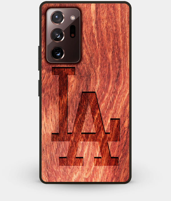 Best Custom Engraved Wood Los Angeles Dodgers Note 20 Ultra Case Classic - Engraved In Nature
