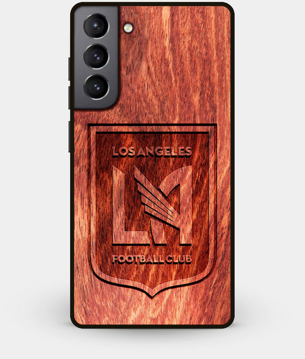 Best Wood Los Angeles FC Galaxy S21 Plus Case - Custom Engraved Cover - Engraved In Nature