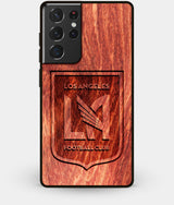 Best Wood Los Angeles FC Galaxy S21 Ultra Case - Custom Engraved Cover - Engraved In Nature