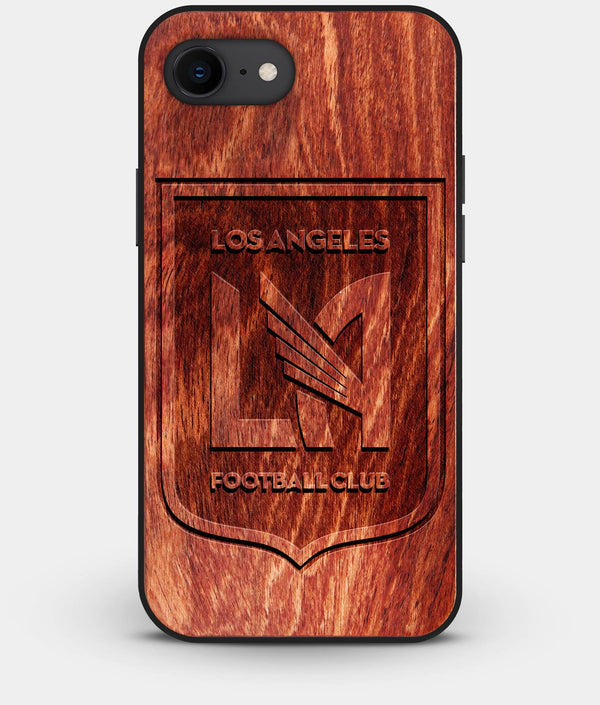 Best Custom Engraved Wood Los Angeles FC iPhone 8 Case - Engraved In Nature