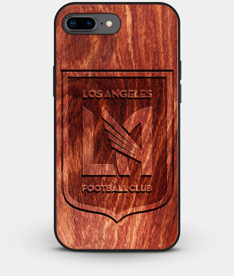 Best Custom Engraved Wood Los Angeles FC iPhone 8 Plus Case - Engraved In Nature