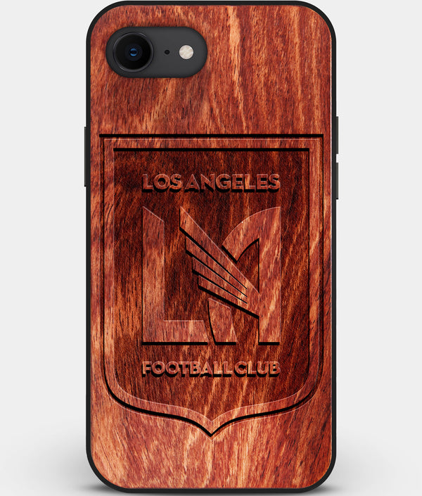 Best Custom Engraved Wood Los Angeles FC iPhone SE Case - Engraved In Nature