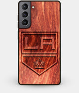 Best Wood Los Angeles Kings Galaxy S21 Plus Case - Custom Engraved Cover - Engraved In Nature