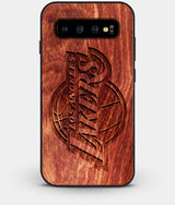 Best Custom Engraved Wood Los Angeles Lakers Galaxy S10 Plus Case - Engraved In Nature