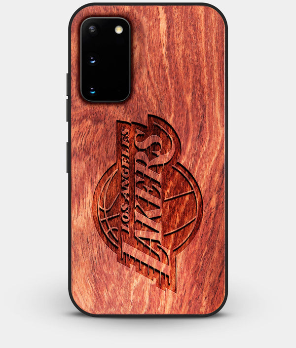 Best Wood Los Angeles Lakers Galaxy S20 FE Case - Custom Engraved Cover - Engraved In Nature