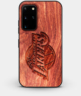 Best Custom Engraved Wood Los Angeles Lakers Galaxy S20 Plus Case - Engraved In Nature
