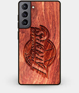Best Wood Los Angeles Lakers Galaxy S21 Case - Custom Engraved Cover - Engraved In Nature