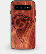 Best Custom Engraved Wood Los Angeles Rams Galaxy S10 Plus Case - Engraved In Nature