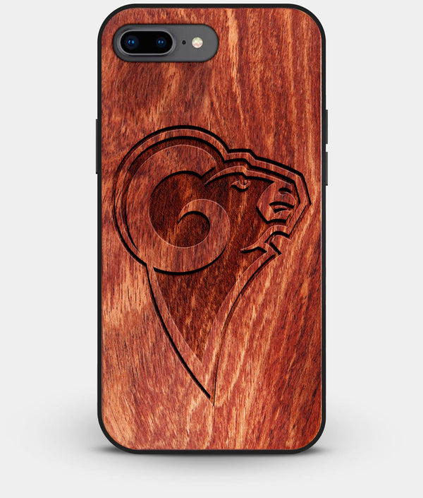 Best Custom Engraved Wood Los Angeles Rams iPhone 8 Plus Case - Engraved In Nature