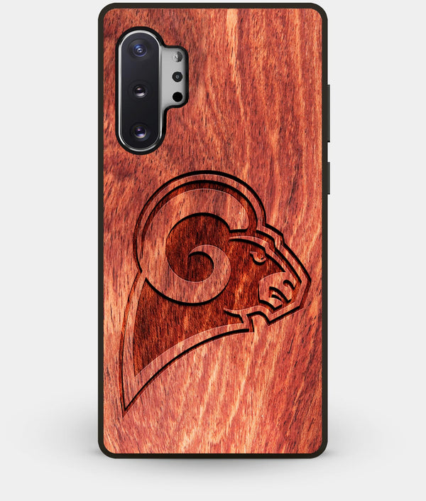 Best Custom Engraved Wood Los Angeles Rams Note 10 Plus Case - Engraved In Nature