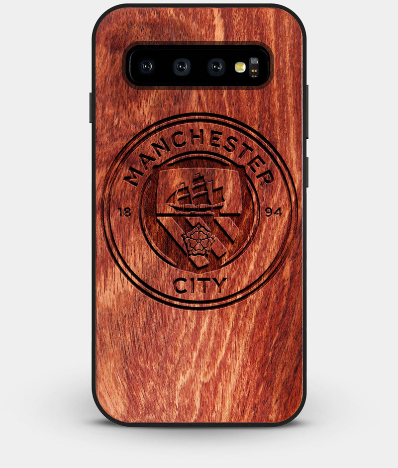 Best Custom Engraved Wood Manchester City F.C. Galaxy S10 Plus Case - Engraved In Nature