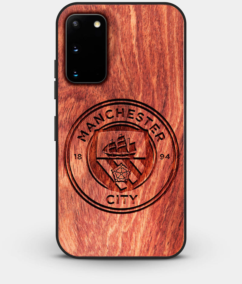 Best Custom Engraved Wood Manchester City F.C. Galaxy S20 Case - Engraved In Nature