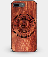 Best Custom Engraved Wood Manchester City F.C. iPhone 8 Plus Case - Engraved In Nature