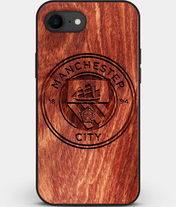 Best Custom Engraved Wood Manchester City F.C. iPhone SE Case - Engraved In Nature
