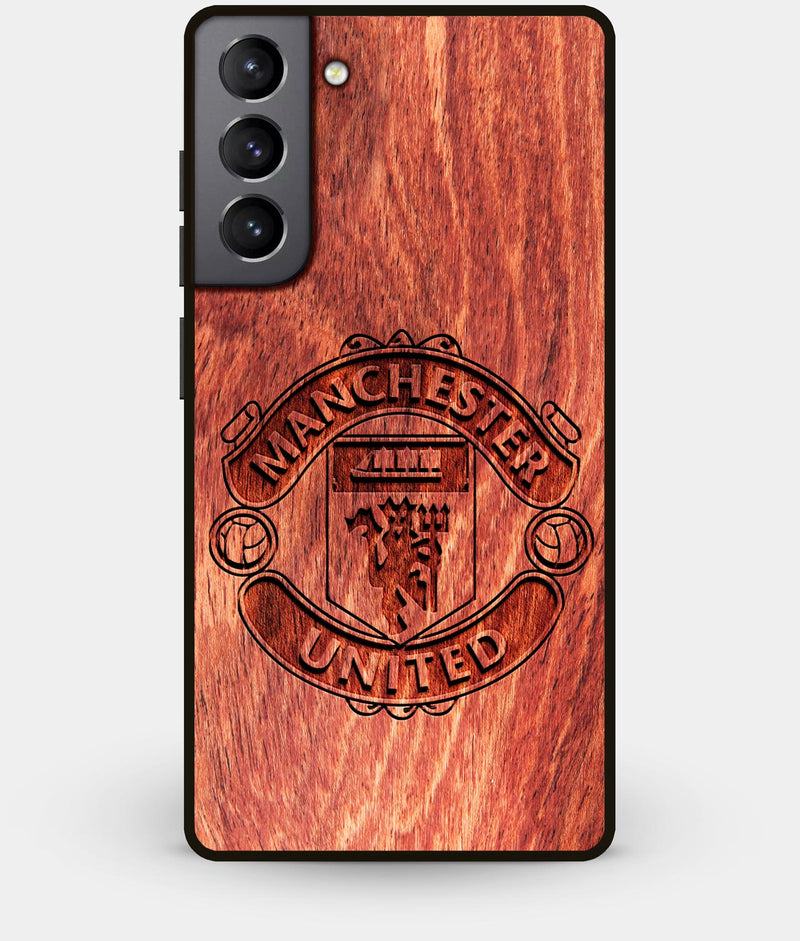 Best Wood Manchester United F.C. Galaxy S21 Case - Custom Engraved Cover - Engraved In Nature
