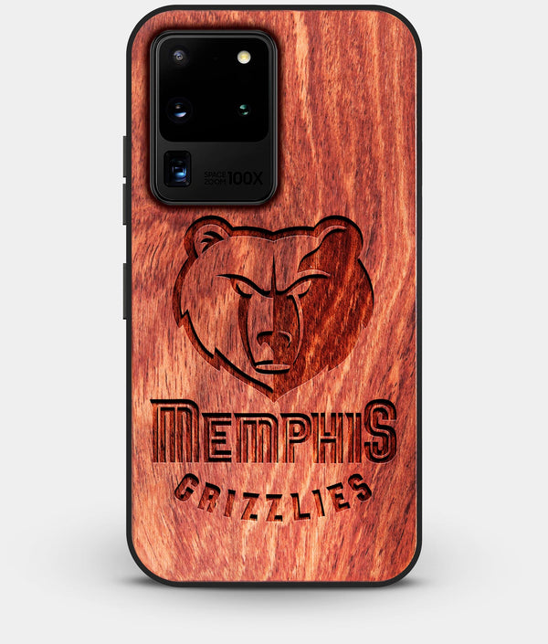 Best Custom Engraved Wood Memphis Grizzlies Galaxy S20 Ultra Case - Engraved In Nature