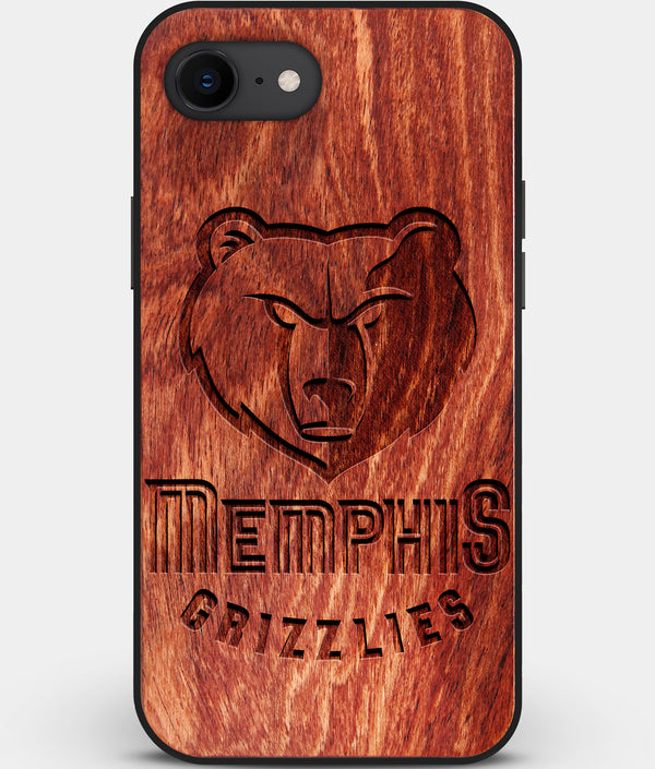 Best Custom Engraved Wood Memphis Grizzlies iPhone SE Case - Engraved In Nature