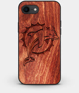 Best Custom Engraved Wood Miami Dolphins iPhone 8 Case - Engraved In Nature