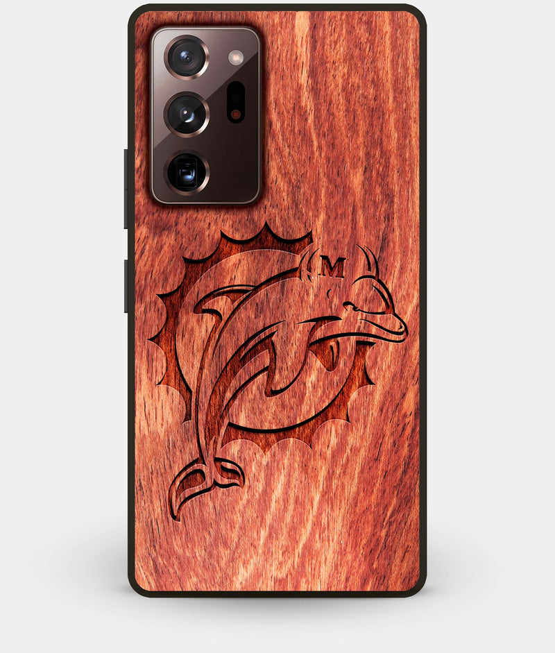 Best Custom Engraved Wood Miami Dolphins Note 20 Ultra Case - Engraved In Nature