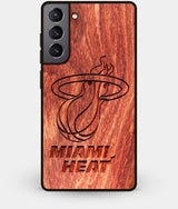 Best Wood Miami Heat Galaxy S21 Case - Custom Engraved Cover - Engraved In Nature