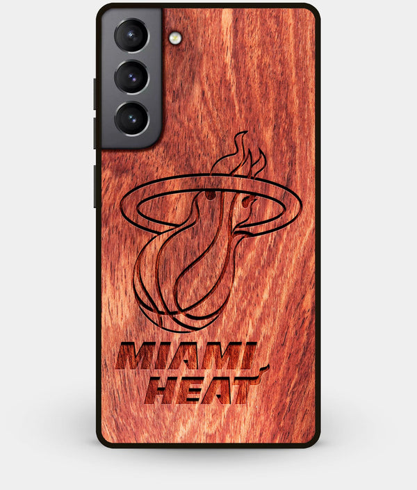 Best Wood Miami Heat Galaxy S21 Plus Case - Custom Engraved Cover - Engraved In Nature