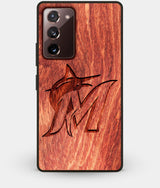 Best Custom Engraved Wood Miami Marlins Note 20 Case - Engraved In Nature
