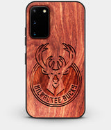 Best Wood Milwaukee Bucks Galaxy S20 FE Case - Custom Engraved Cover - Engraved In Nature