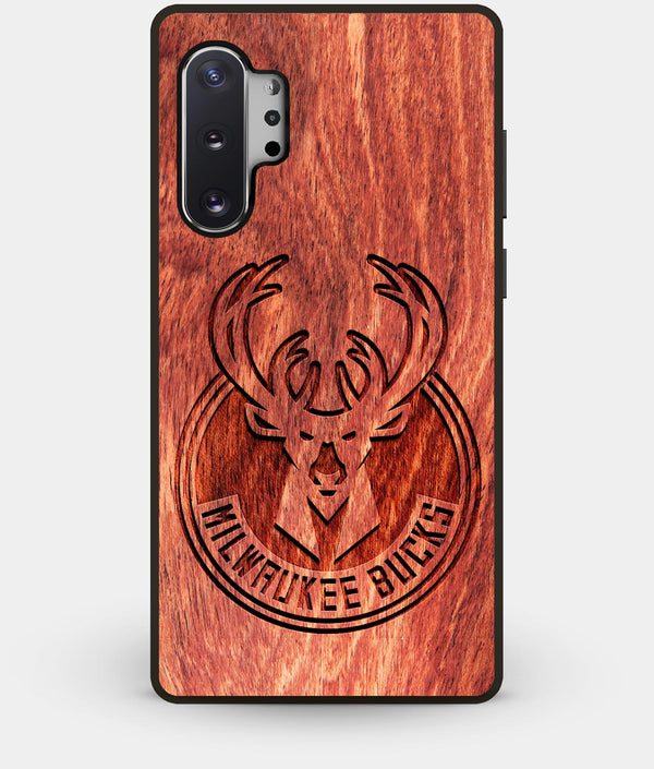 Best Custom Engraved Wood Milwaukee Bucks Note 10 Plus Case - Engraved In Nature