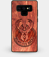 Best Custom Engraved Wood Milwaukee Bucks Note 9 Case - Engraved In Nature