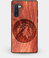 Best Custom Engraved Wood Minnesota Timberwolves Note 10 Case - Engraved In Nature