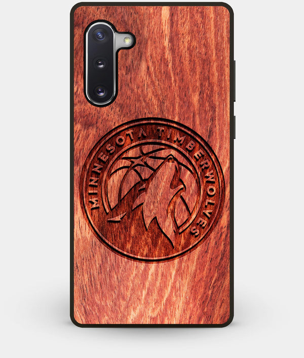 Best Custom Engraved Wood Minnesota Timberwolves Note 10 Case - Engraved In Nature