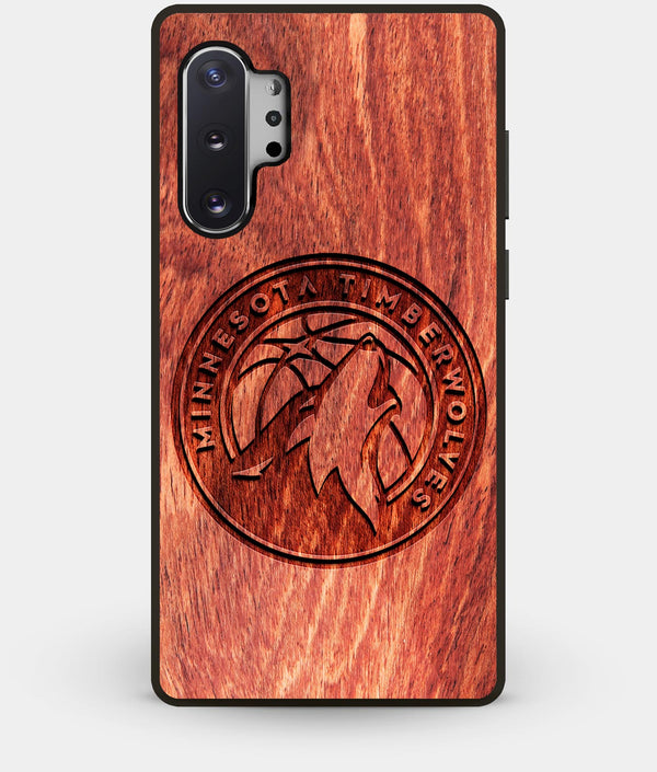 Best Custom Engraved Wood Minnesota Timberwolves Note 10 Plus Case - Engraved In Nature