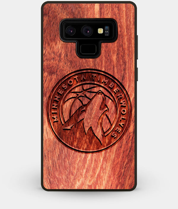 Best Custom Engraved Wood Minnesota Timberwolves Note 9 Case - Engraved In Nature