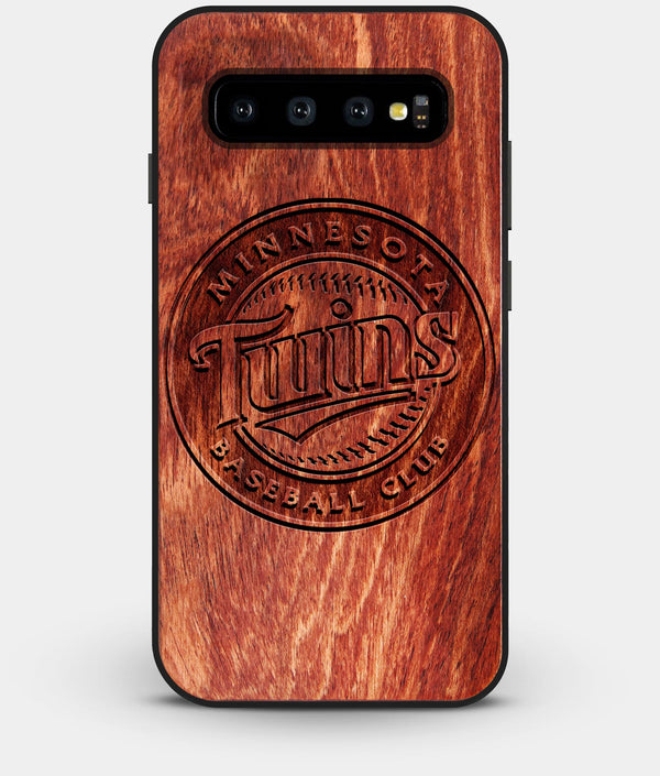 Best Custom Engraved Wood Minnesota Twins Galaxy S10 Plus Case - Engraved In Nature
