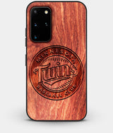 Best Custom Engraved Wood Minnesota Twins Galaxy S20 Plus Case - Engraved In Nature